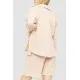 Костюм жіночий вільного крою тканина льон, колір світло-бежевий, 177R024