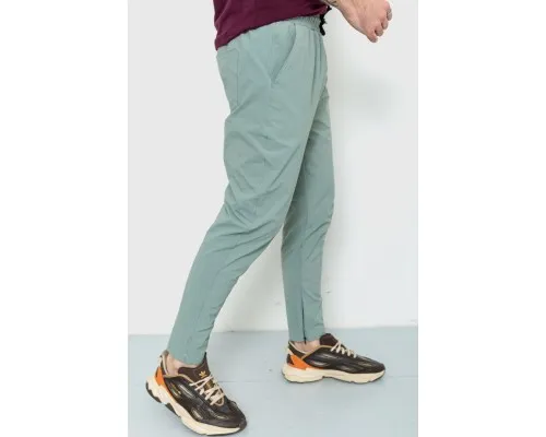 Спортивні брюки чоловічі тонкі стрейчеві, колір оливковий, 157R100