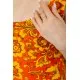 Майка жіноча з квітковим принтом, колір оранжево-жовтий, 186R197