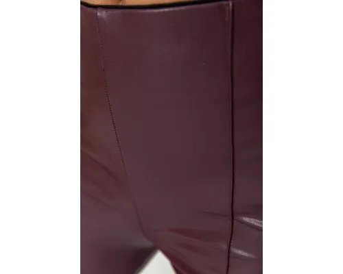 Лосини жіночі шкірозамінник, колір бордовий, 164R81