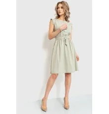 Сукня однотонна, колір світло-оливковий, 230R007