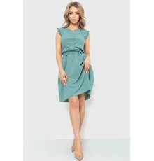 Сукня однотонна, колір оливковий, 230R007