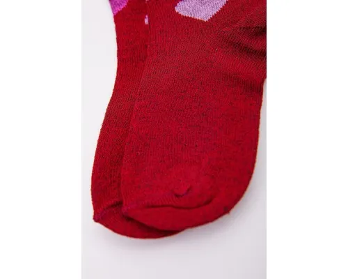 Бавовняні дитячі шкарпетки, бордового кольору, 167R601-1
