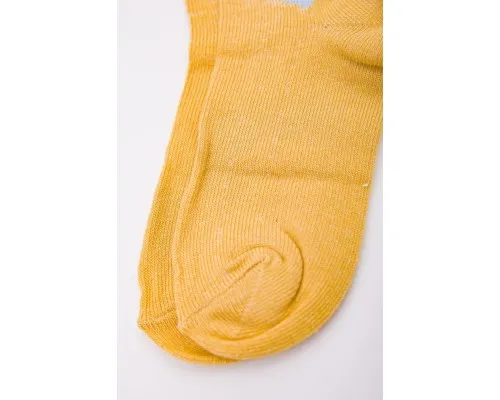 Бавовняні дитячі шкарпетки, гірчичного кольору, 167R601-1