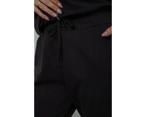 Спорт жіночий костюм на блискавці, колір чорний, 182R010-1