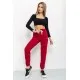 Спорт штани жіночі двонитка, колір бордовий, 129R1466