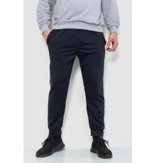 Спорт штани чоловічі двонитка, колір темно-синій, 241R8005