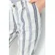 Штани жіночі в смужку, колір молочно-сірий, 244R040