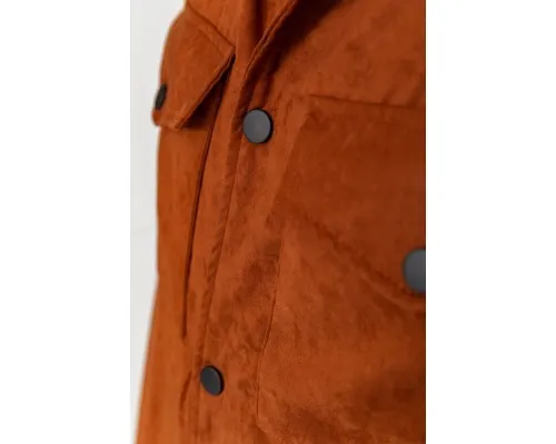 Вітровка чоловіча на кнопках, колір коричневий, 131R3022-1