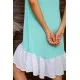 Літня сукня, з рюшею м'ятного кольору, 167R100-2