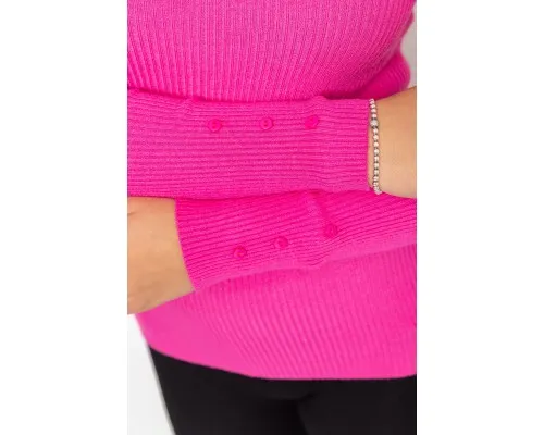 Водолазка жіноча в рубчик, колір рожевий, 204R044