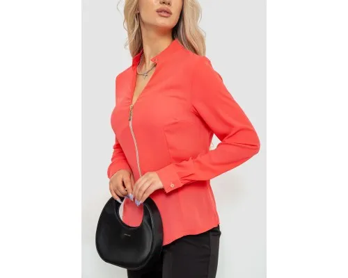 Блуза жіноча шифонова, колір кораловий, 186R504