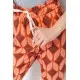 Штани жіночі вільного крою, колір теракотовий, 244R053-1