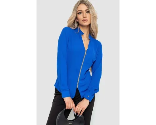 Блуза жіноча шифонова, колір електрик, 186R504