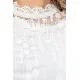 Блуза жіноча класична гіпюрова, колір білий, 204R156