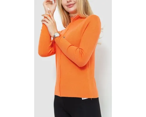 Стильний жіночий гольф, колір помаранчевий, 204R008