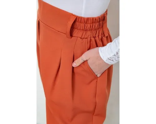 Штани жіночі класичні, колір теракотовий, 102R335