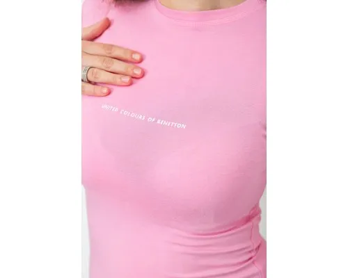 Жіночий лонгслів укорочений, колір рожевий, 186R652