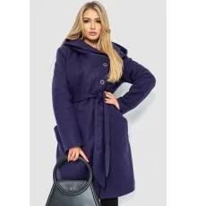 Жіноче пальто з капюшоном, колір темно-фіолетовий, 186R294
