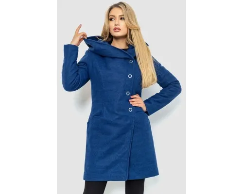 Жіноче пальто з капюшоном, колір джинс, 186R294