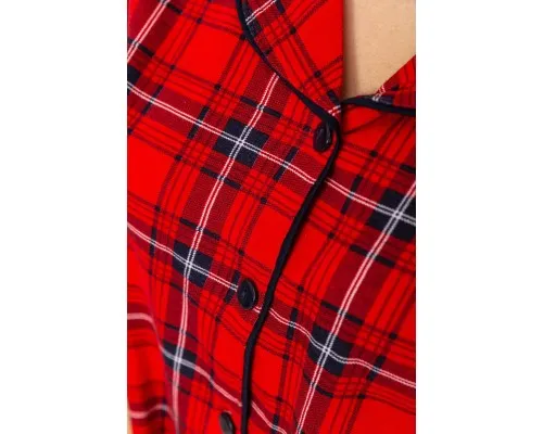 Жіноча піжама в клітину, колір червоний, 219RP-259