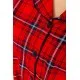 Жіноча піжама в клітину, колір червоний, 219RP-259