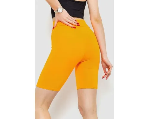 Велотреки жіночі однотонні, колір помаранчевий, 221R3019