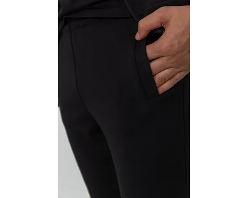 Спорт костюм чоловічий двонитка, колір чорний, 119R200-5