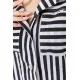 Блуза без рукавів у смужку, колір чорно-білий, 102R068-1