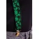 Жіночі підтяжки з принтом, чорно-зеленого кольору, 196R25Y01-2