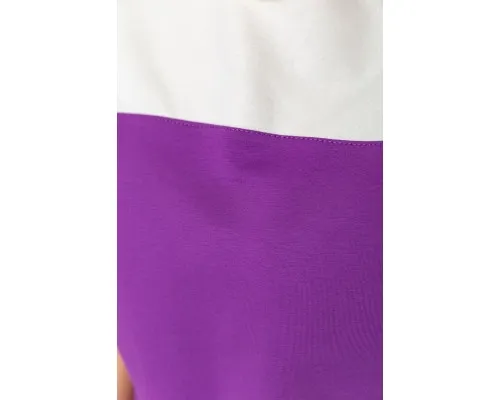 Костюм жіночий двокольоровий повсякденний, колір фіолетово-молочний, 102R347