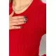 Водолазка жіноча в рубчик, колір бордовий, 204R9031