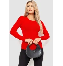 Водолазка жіноча в рубчик, колір червоний, 204R9031