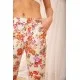 Літні бавовняні штани, з квітковим принтом, колір Білий, 172R65-1