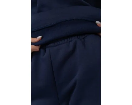 Спорт костюм жіночий на флісі, колір темно-синій, 214R0102-1