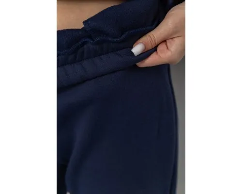 Спорт костюм жіночий на флісі, колір темно-синій, 214R0102-1