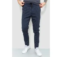 Чоловічі штани в смужку, колір синій, 157R2008-1