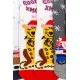 Комплект жіночих новорічних шкарпеток 3 пари, колір молочний,білий,сірий, 151R264