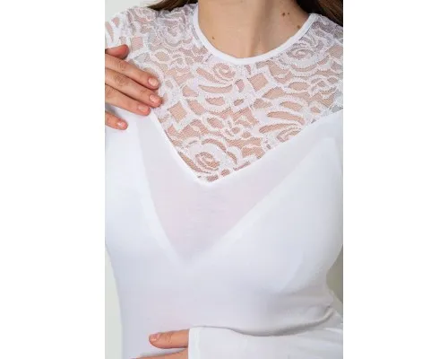Блуза, колір білий, 186R522