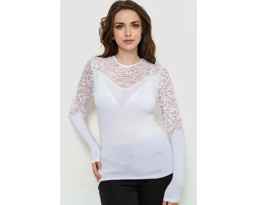 Блуза, колір білий, 186R522