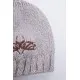 Дитяча шапка, бежево-коричневого кольору з вишивкою, 167R7778-1