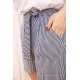 Жіночі шорти в смужку з пояском, колір Синій, 172R008