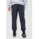 Спортивні штани чоловічі двонитка, колір темно-синій, 241R0651-1