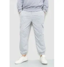 Спортивні штани чоловічі двонитка, колір світло-сірий, 241R0651-1