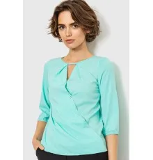 Блуза однотонна, колір м'ятний, 230R90