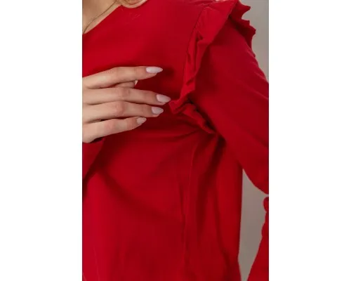 Кофта жіноча однотонна, колір червоний, 244R200