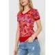 Жіноча футболка яскрава з принтом, колір червоний, 244R386