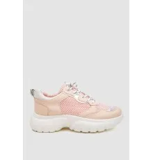 Кросівки жіночі, колір бежево-рожевий, 243RZ58-2