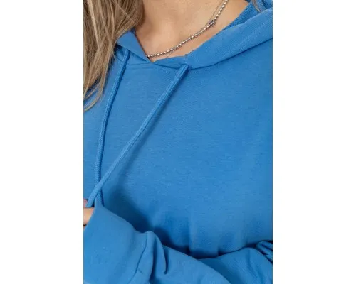Худі жіночий турецька петля, колір блакитний, 129R002