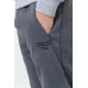 Спорт чоловічі штани на флісі, колір сірий, 244R41515